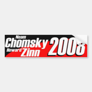 Chomsky \ Zinn 2008 Bildekal