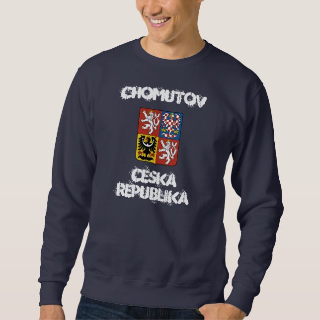 Chomutov, Tjeckien jackat med arm Sweatshirt (Framsida)