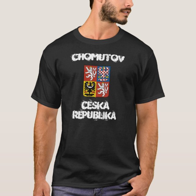 Chomutov, Tjeckien jackat med arm Tee Shirt (Framsida)