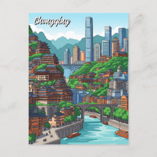 Chongqing Sichuan China Vykort