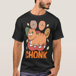 Chonk Ca Chonky Boy Girls Boys-Tjock Kattmedlemska T Shirt