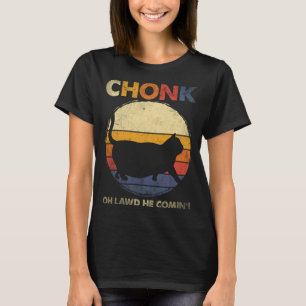 Chonk Cat Big Meme Funny Retro Stil Vintage Cats T Shirt
