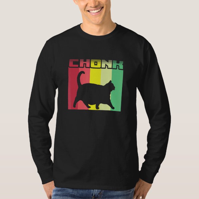 Chonk Cat Dank Meme T Shirt (Framsida)