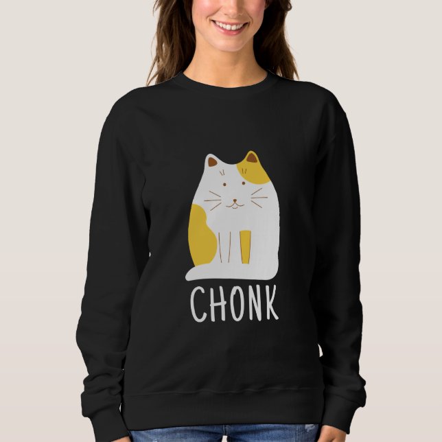 Chonk Cat Funny  Meme T Shirt (Framsida)