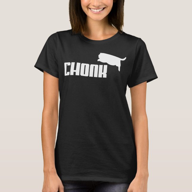 Chonk Cat Meme Funny T Shirt (Framsida)