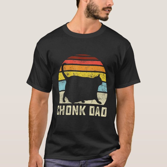 Chonk Cat Pappa  Stil pappa Cats T Shirt (Framsida)