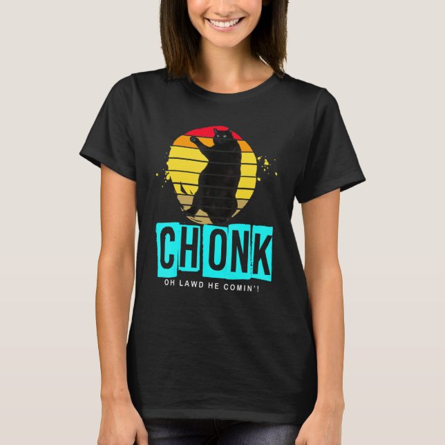 Chonk  Kat-medlems T Shirt (Framsida)