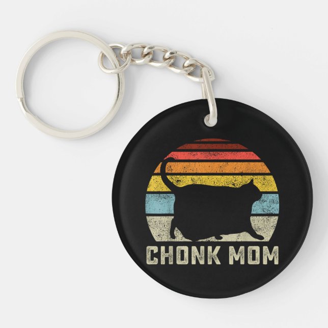 Chonk Katt Mamma Skala Meme Rolig Retro Stil Mamma (Framsidan)