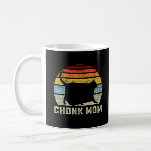Chonk Katt Mamma Skala Meme Rolig Retro Stil Mamma Kaffemugg