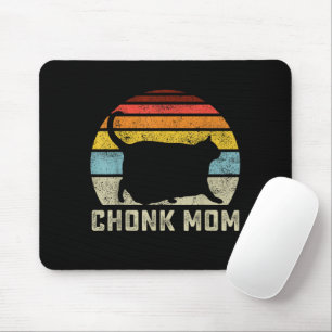 Chonk Katt Mamma Skala Meme Rolig Retro Stil Mamma Musmatta