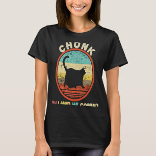 Chonk Katt Tjock Katt Medlemsstat Vintage Retro Ma T Shirt