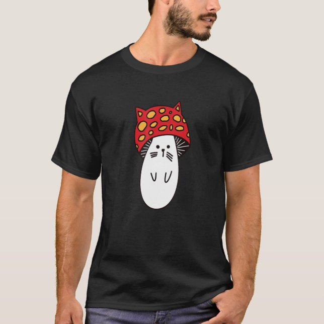 Chonk Kattunge Cute Little Mushi Kattunge Little M T Shirt (Framsida)