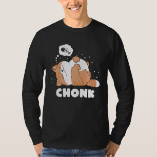 Chonk Lazy Cat godkänner inte memorandummet T Shirt