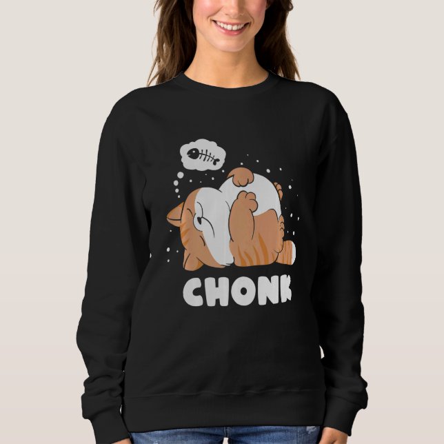 Chonk Lazy Cat godkänner inte memorandummet T Shirt (Framsida)