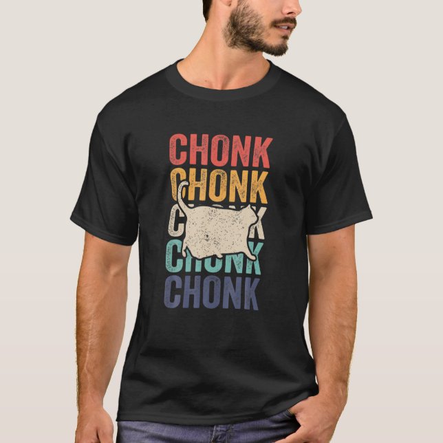 Chonk Meme Cat Chonk T Shirt (Framsida)