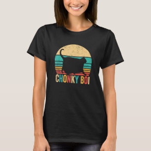 Chonk Meme Cat Chonky Boi Retro-Vintage T Shirt