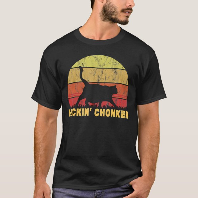 Chonk Meme Heckin Chonker Tjock Cat T Shirt (Framsida)