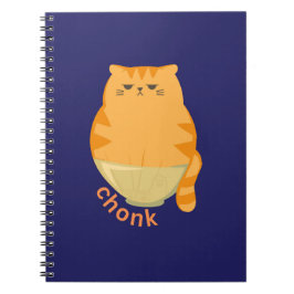 Chonk Orange Cat Anteckningsbok