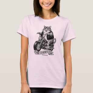 Chonky-Cat Motorcykelklubb T Shirt