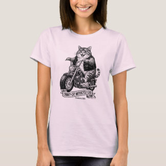 Chonky-Cat Motorcykelklubb T Shirt