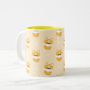 Chonky Corgi Två-Tonad Mugg