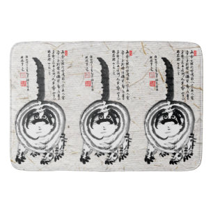 Chonky Stripe Japanska Tabby katt Badrumsmatta