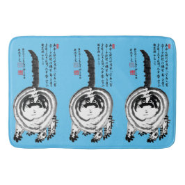 Chonky Stripe Japanska Tabby katt Badrumsmatta