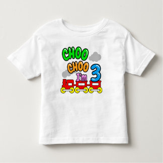 Choo Choo I'm 3 Shirt,Funny 3nd Birthday  T Shirt