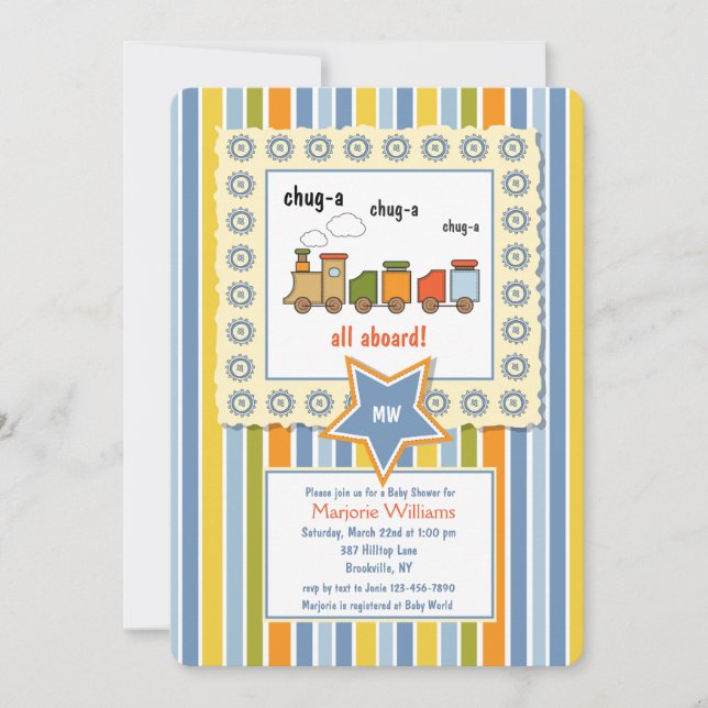 Choo Choo inbjudan (Framsida)