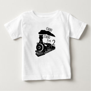 Choo Choo, jag är 2:a födelsedagspojken Småbarn T- T Shirt