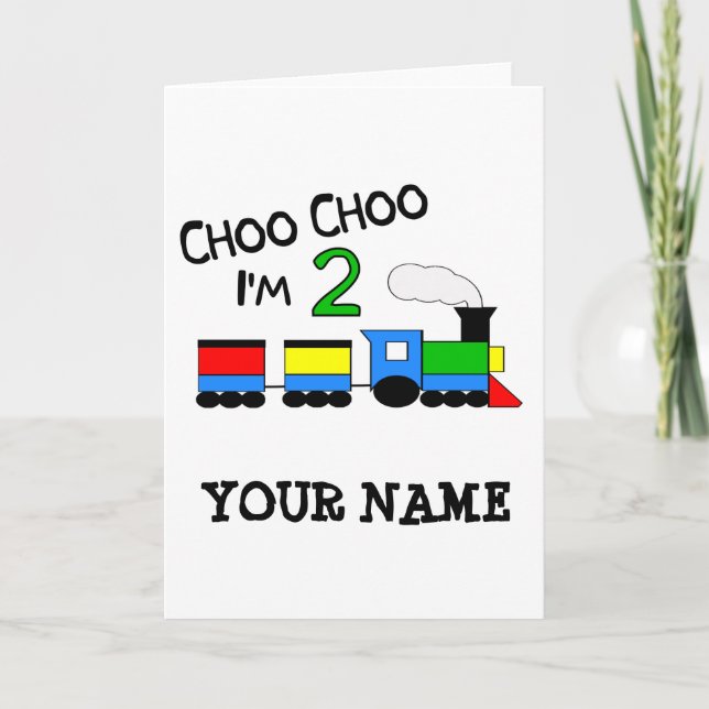 Choo Choo jag är 2! Med TÅG Kort (Framsida)