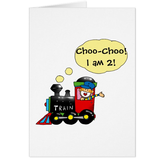 Choo-Choo! Mig förmiddag 2! Hälsningskort (Framsidan)