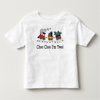 Choo Choo mig förmiddag två födelsedag T-tröja T-shirt