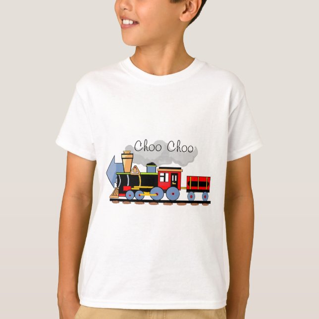 Choo Choo numrerar tåg två T Shirt (Framsida)