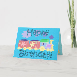 Choo Choo Tåg Birthday Card Kort