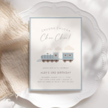 Choo Choo Tåg Boys Blue Födelsedagsfest