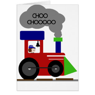 Choo Choo tåg Hälsningskort
