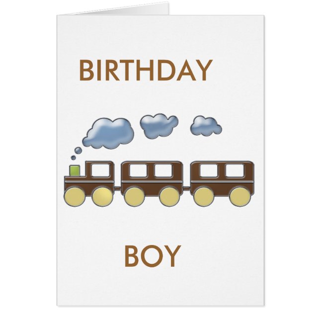 Choo Choo Tåg Hälsningskort (Framsidan)