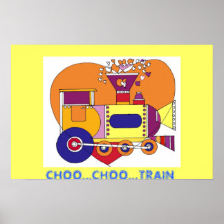 CHOO...CHOO...TÅG POSTER