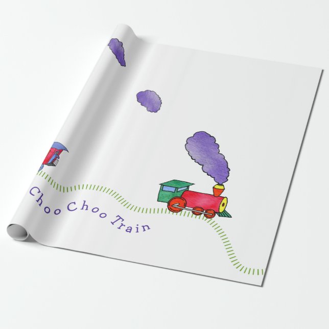 Choo Choo tåg Presentpapper (Utrullad)