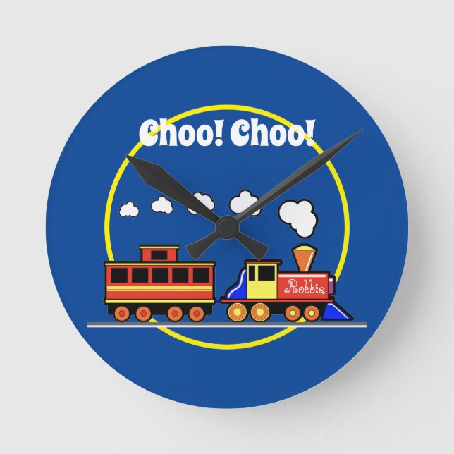 Choo Choo Tåg Rund Klocka (Framsida)