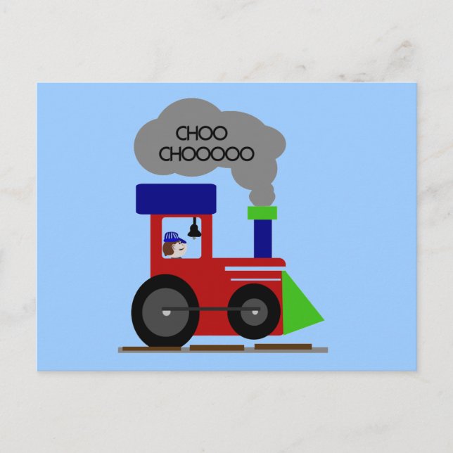 Choo Choo Tåg tshirts och Gifts Vykort (Framsida)
