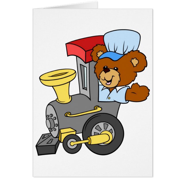 Choo Choo tågnalle Hälsningskort (Framsidan)