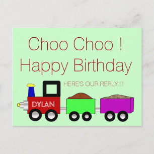 Choo Grattis på födelsedagen! OSA vykort