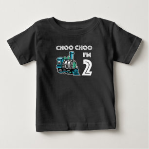 Choo, jag är 2 Coolor Tåg t skjorta för pojkar Shirt
