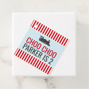 Choo Tåg Party Favor Gift-Märkre Gåvor Etiketter