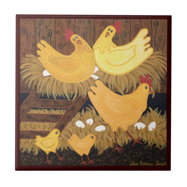 Chookie belägger med tegel huset utskrivavna kakelplatta (Framsidan)