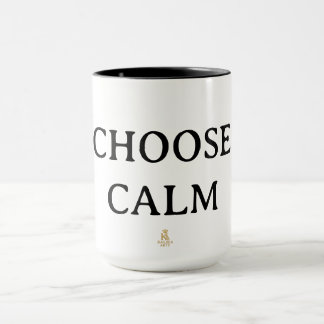 Choose Calm – Minimal Coffee Mug | Aesthetic Zen Q Mugg