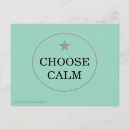 Choose Calm – Minimal Greeting Card | Helg Vykort