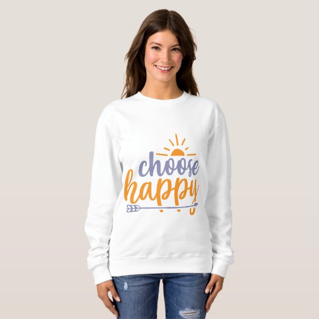 Choose Happy T Shirt (Hel framsida)